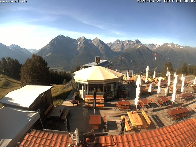 Archiv Foto Webcam Scuol: Bergstation Prui, Ftan
