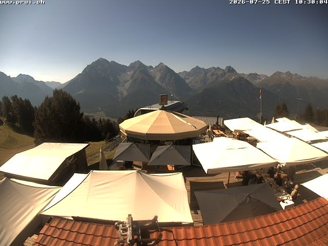 Archiv Foto Webcam Scuol: Bergstation Prui, Ftan