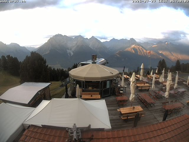 Archived image Webcam Scuol: mountain station chairlift "Prui", Ftan