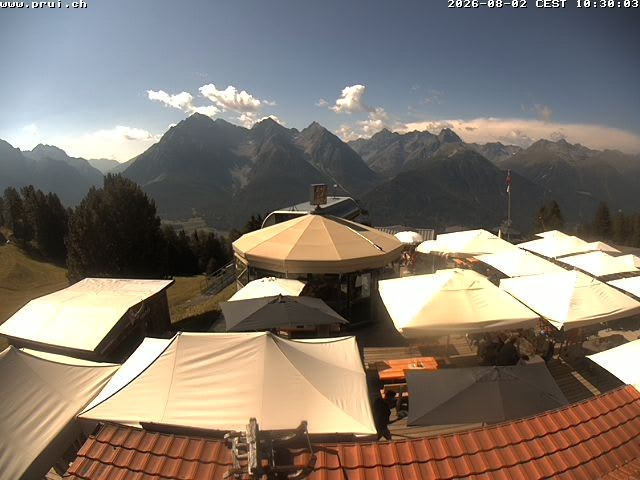 Archiv Foto Webcam Scuol: Bergstation Prui, Ftan