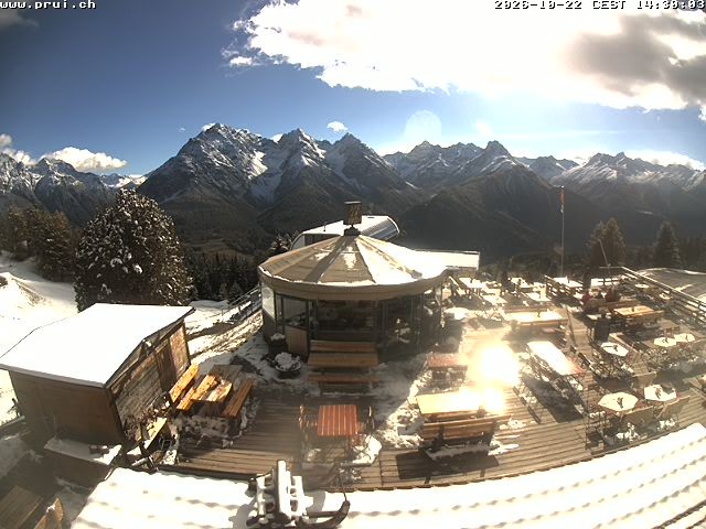 Archiv Foto Webcam Scuol: Bergstation Prui, Ftan