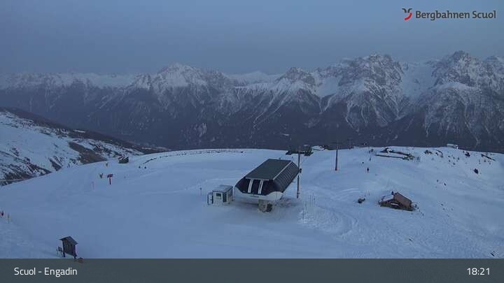 Archived image Webcam Mountain Schlivera, Scuol in Grisons