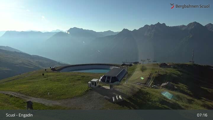 Archived image Webcam Mountain Schlivera, Scuol in Grisons