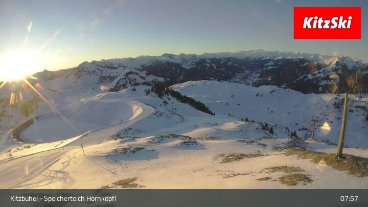 Archiv Foto Webcam Kitzbühel - Speicherteich Hornköpfl