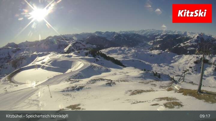 Archiv Foto Webcam Kitzbühel - Speicherteich Hornköpfl