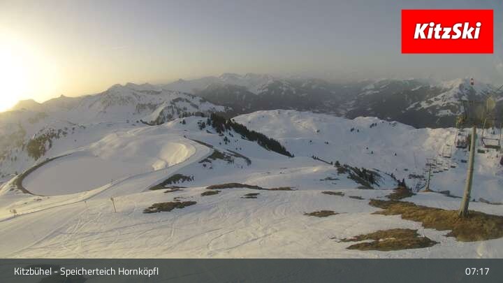 Archiv Foto Webcam Kitzbühel - Speicherteich Hornköpfl