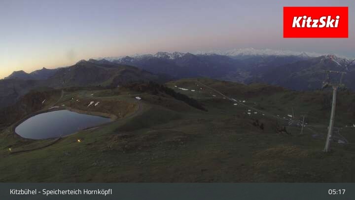 Archiv Foto Webcam Kitzbühel - Speicherteich Hornköpfl