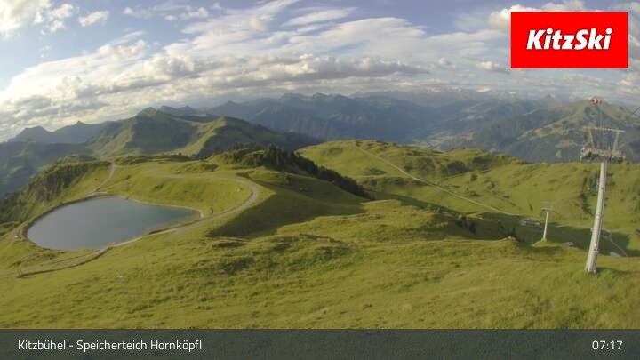 Archiv Foto Webcam Kitzbühel - Speicherteich Hornköpfl