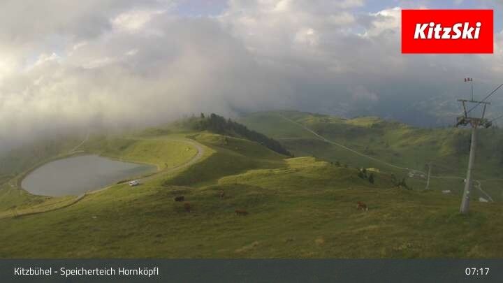 Archiv Foto Webcam Kitzbühel - Speicherteich Hornköpfl