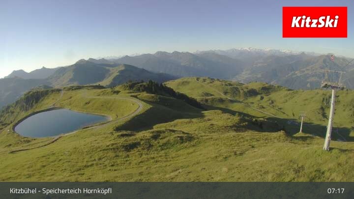 Archiv Foto Webcam Kitzbühel - Speicherteich Hornköpfl
