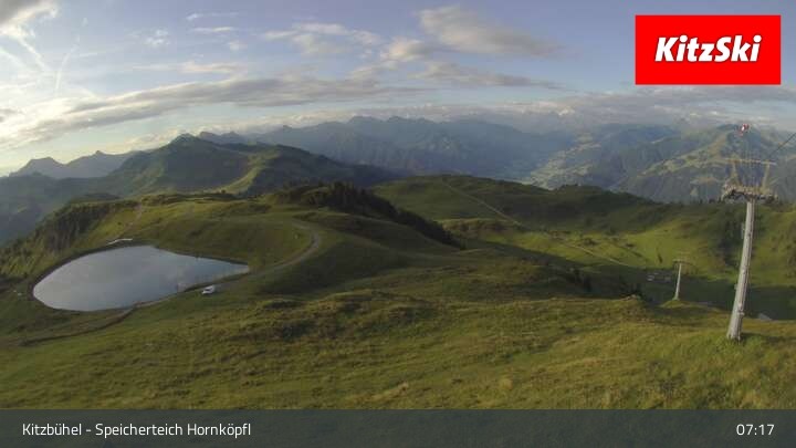 Archiv Foto Webcam Kitzbühel - Speicherteich Hornköpfl