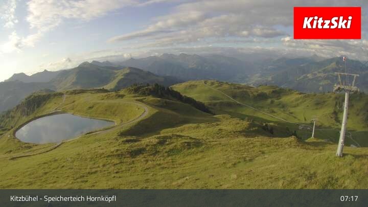 Archiv Foto Webcam Kitzbühel - Speicherteich Hornköpfl
