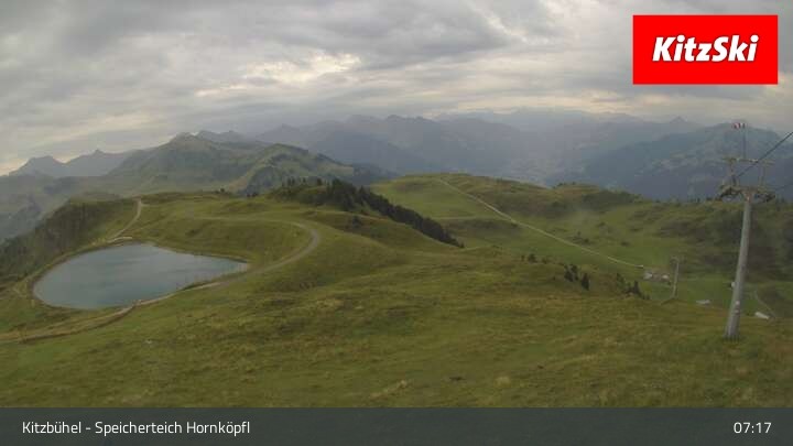 Archiv Foto Webcam Kitzbühel - Speicherteich Hornköpfl