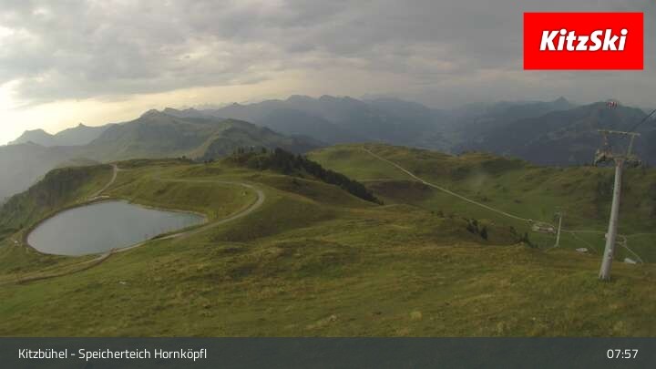 Archiv Foto Webcam Kitzbühel - Speicherteich Hornköpfl