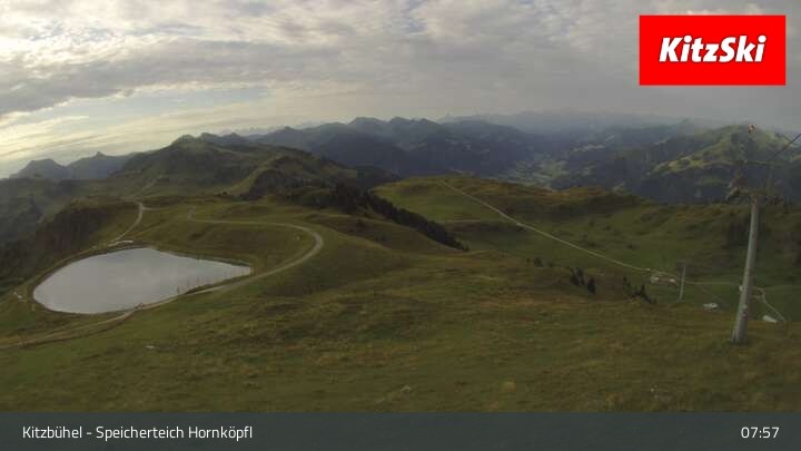 Archiv Foto Webcam Kitzbühel - Speicherteich Hornköpfl