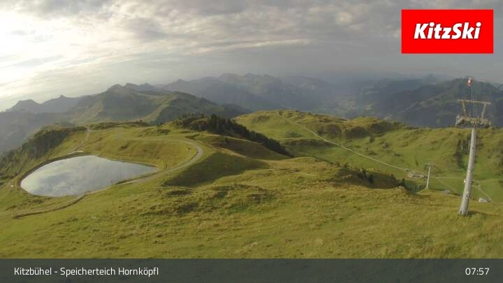 Archiv Foto Webcam Kitzbühel - Speicherteich Hornköpfl