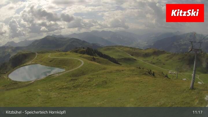 Archiv Foto Webcam Kitzbühel - Speicherteich Hornköpfl