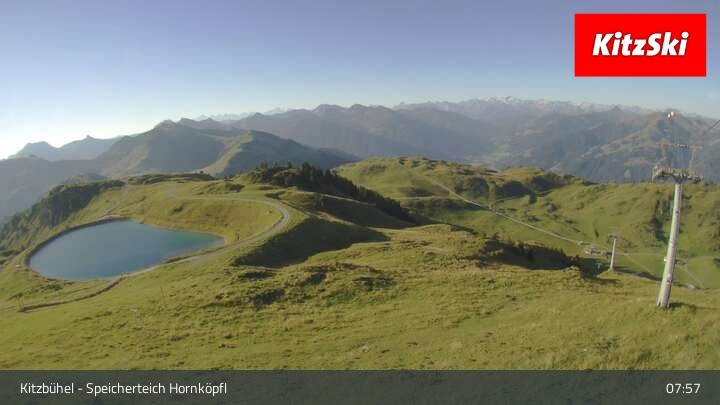 Archiv Foto Webcam Kitzbühel - Speicherteich Hornköpfl