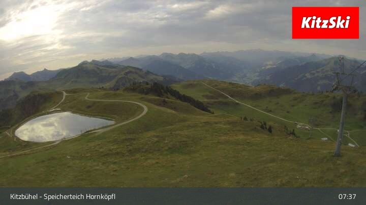 Archiv Foto Webcam Kitzbühel - Speicherteich Hornköpfl