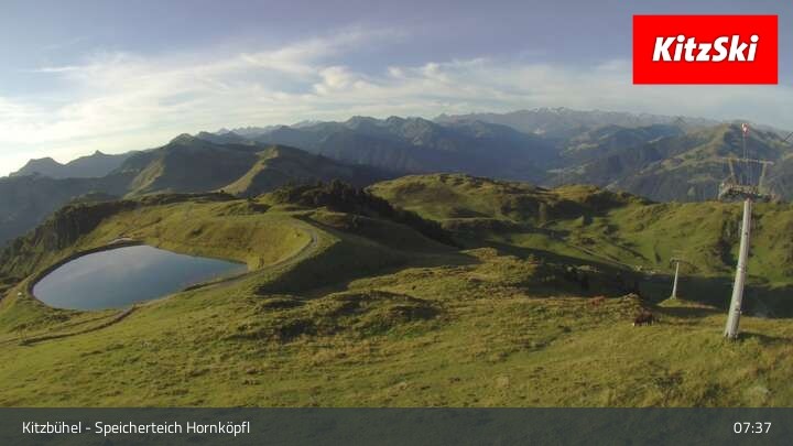 Archiv Foto Webcam Kitzbühel - Speicherteich Hornköpfl