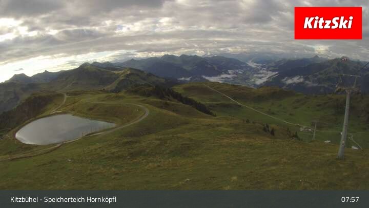 Archiv Foto Webcam Kitzbühel - Speicherteich Hornköpfl