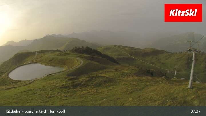 Archiv Foto Webcam Kitzbühel - Speicherteich Hornköpfl