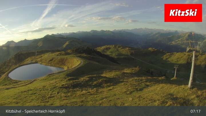 Archiv Foto Webcam Kitzbühel - Speicherteich Hornköpfl