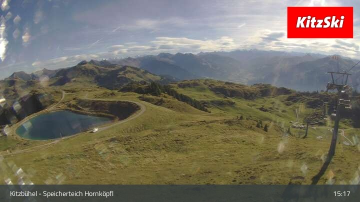Archiv Foto Webcam Kitzbühel - Speicherteich Hornköpfl