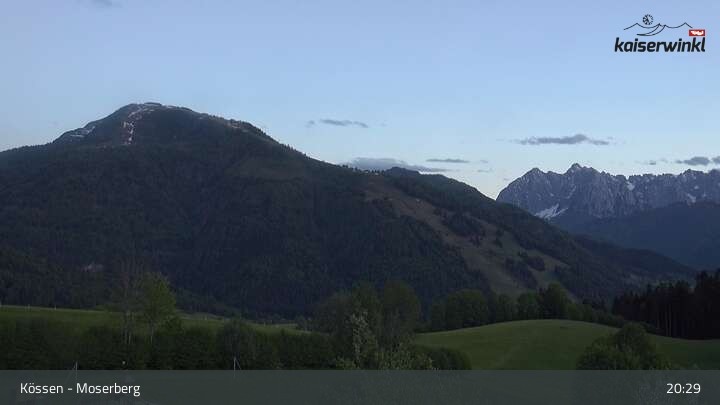 Archived image Webcam Moserberg Mountain Kössen