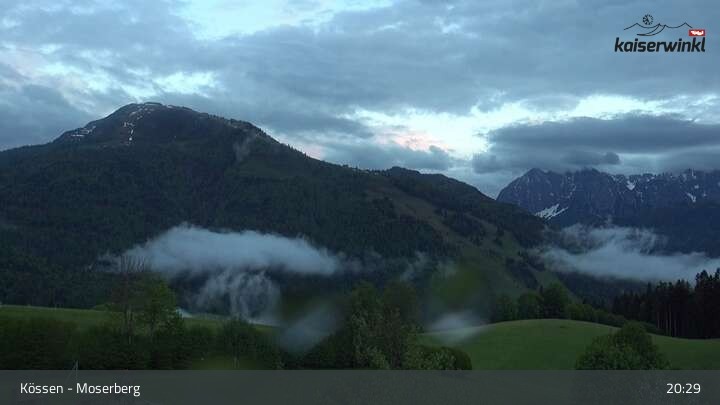 Archived image Webcam Moserberg Mountain Kössen