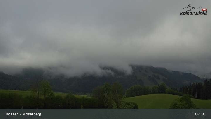 Archived image Webcam Moserberg Mountain Kössen