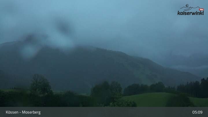 Archived image Webcam Moserberg Mountain Kössen
