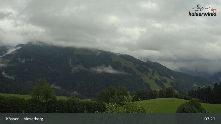 Archived image Webcam Moserberg Mountain Kössen