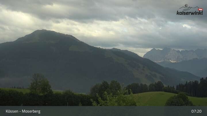 Archived image Webcam Moserberg Mountain Kössen