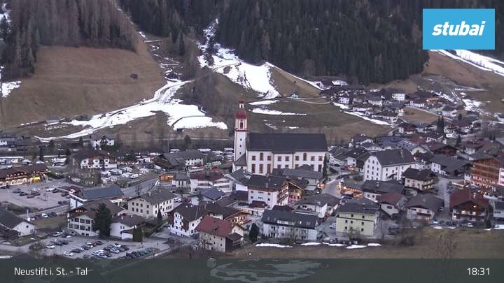 Archived image Webcam View of Neustift im Stubaital