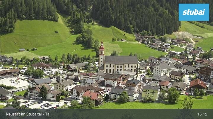Archived image Webcam View of Neustift im Stubaital
