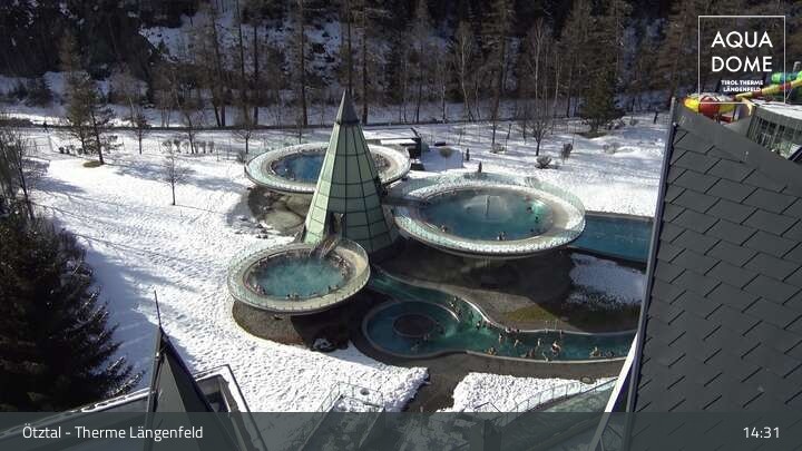 Archiv Foto Webcam Oberlängenfeld - Therme Längenfeld (Aqua Dome)