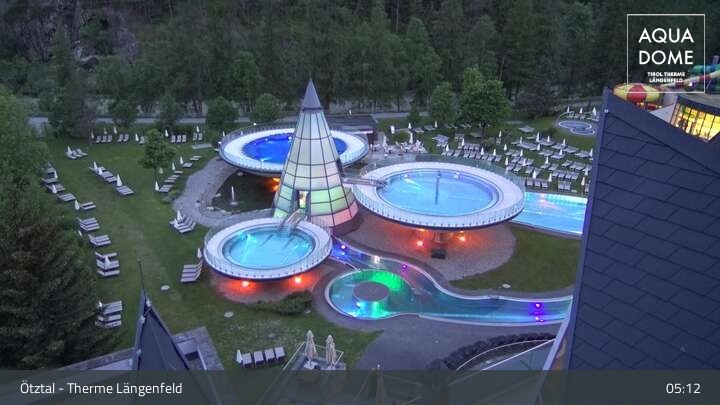Archiv Foto Webcam Oberlängenfeld - Therme Längenfeld (Aqua Dome)