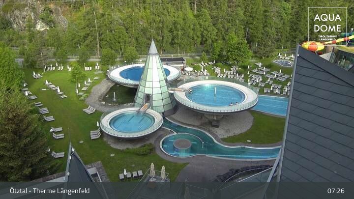 Archived image Webcam Aqua Dome Spa Längenfeld