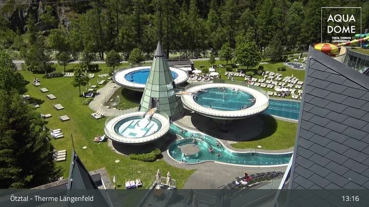 Archiv Foto Webcam Oberlängenfeld - Therme Längenfeld (Aqua Dome)