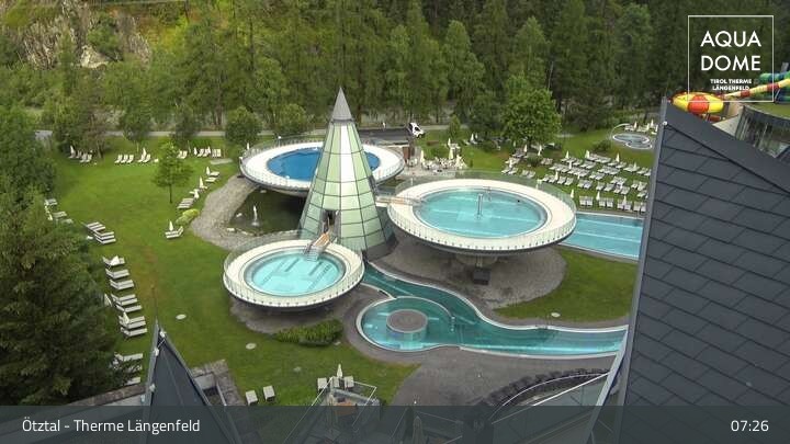 Archiv Foto Webcam Oberlängenfeld - Therme Längenfeld (Aqua Dome)