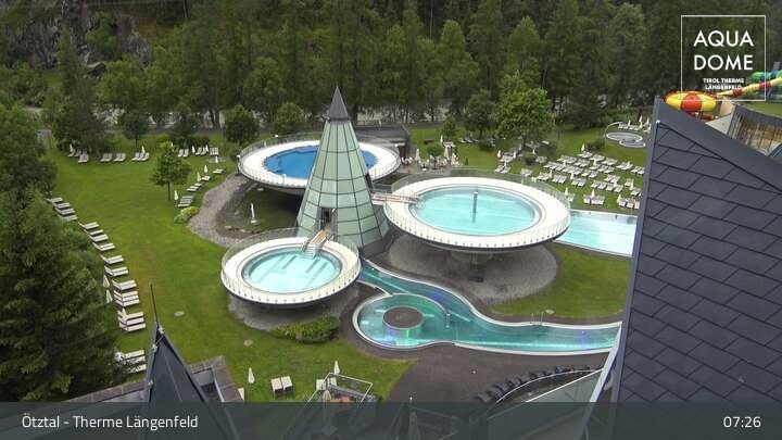 Archiv Foto Webcam Oberlängenfeld - Therme Längenfeld (Aqua Dome)