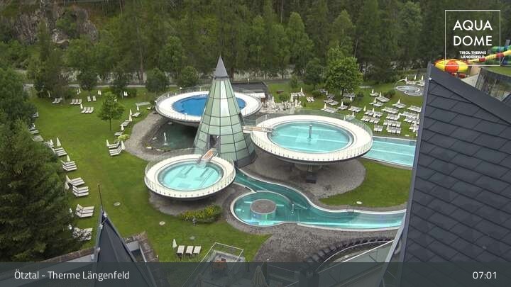 Archiv Foto Webcam Oberlängenfeld - Therme Längenfeld (Aqua Dome)