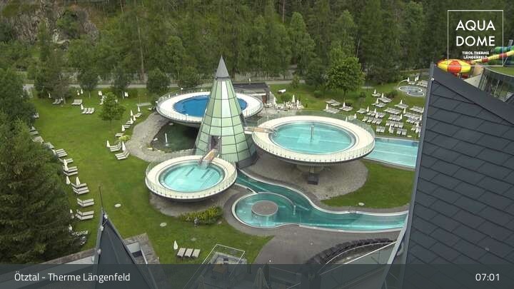 Archiv Foto Webcam Oberlängenfeld - Therme Längenfeld (Aqua Dome)