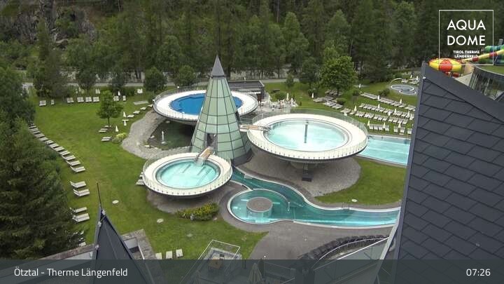 Archiv Foto Webcam Oberlängenfeld - Therme Längenfeld (Aqua Dome)