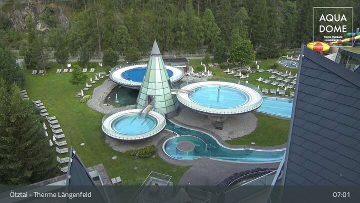 Archiv Foto Webcam Oberlängenfeld - Therme Längenfeld (Aqua Dome)