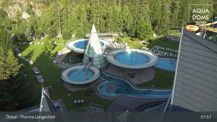 Archiv Foto Webcam Oberlängenfeld - Therme Längenfeld (Aqua Dome)