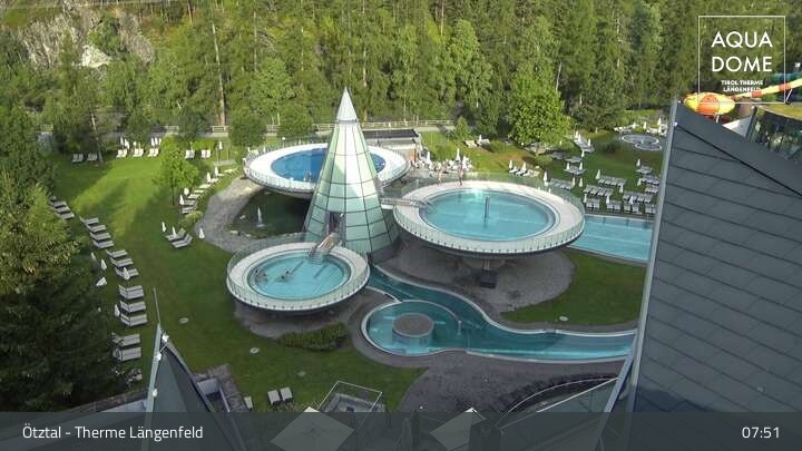 Archiv Foto Webcam Oberlängenfeld - Therme Längenfeld (Aqua Dome)