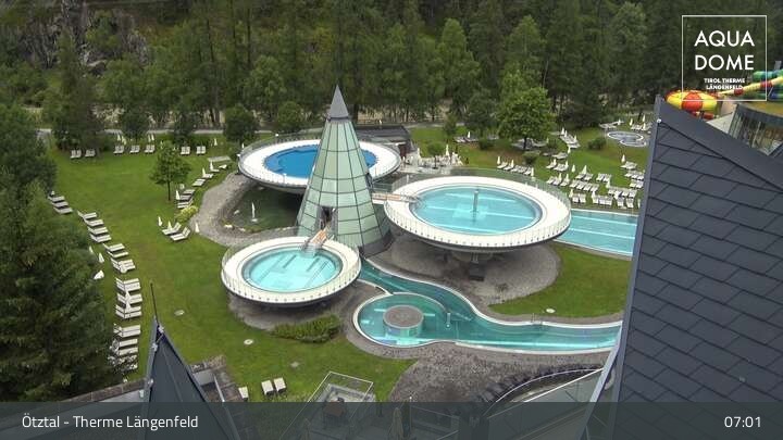 Archiv Foto Webcam Oberlängenfeld - Therme Längenfeld (Aqua Dome)