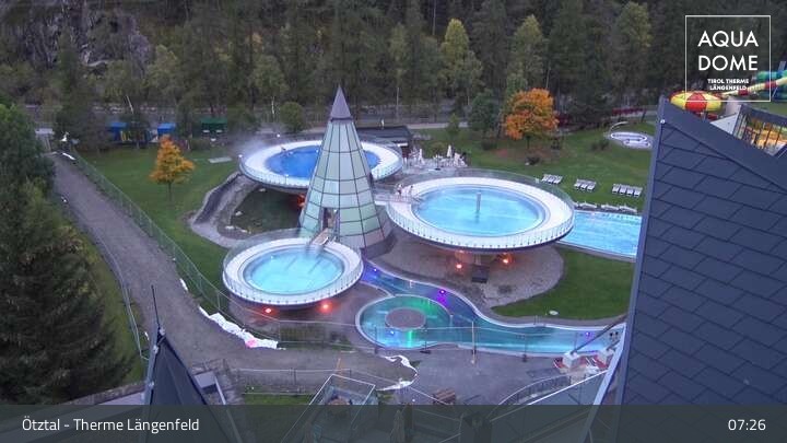 Archiv Foto Webcam Oberlängenfeld - Therme Längenfeld (Aqua Dome)